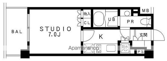 レジディア池袋(1K/3階)の間取り写真