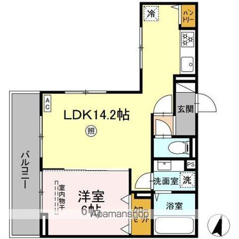 DーROOM飯倉2丁目(1LDK/2階)の間取り写真
