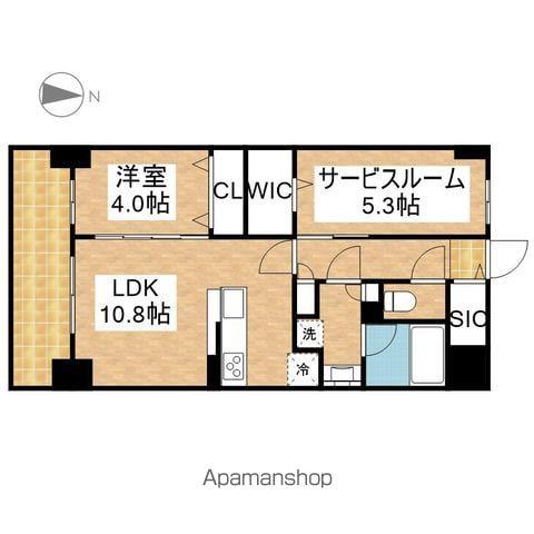 プレサンス ロジェ 栄三丁目(1SLDK/9階)の間取り写真