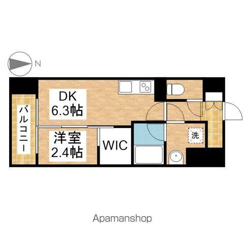 パートナーズ今池(1DK/7階)の間取り写真