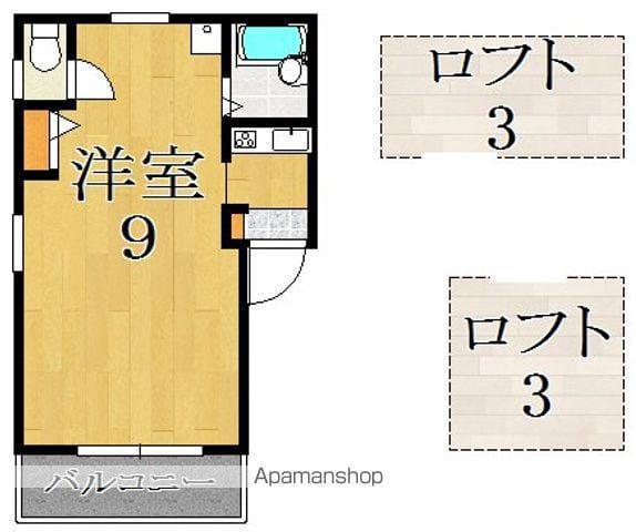 アッシュビーアコダ(1K/1階)の間取り写真