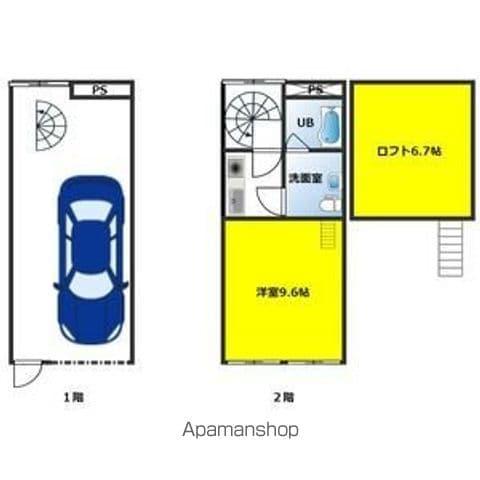 GLB・R04(ワンルーム/1階)の間取り写真