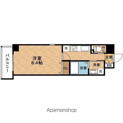 OASISUMEDA(1K/9階)の間取り写真