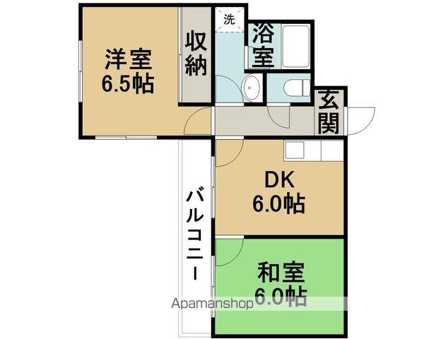 G.FOREST(2DK/2階)の間取り写真
