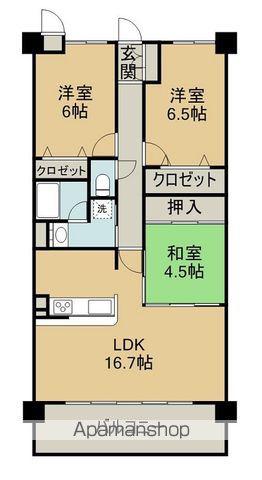 アルファスマート星越(3LDK/5階)の間取り写真