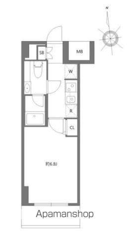 エヌステージジェイアール新白岡駅前(1K/6階)の間取り写真