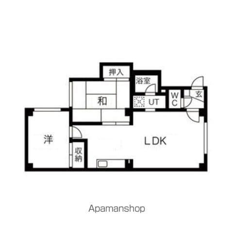 セリエス5・4(2LDK/4階)の間取り写真