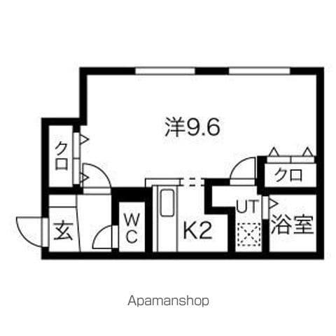 FERIEN(1K/5階)の間取り写真