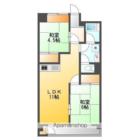 レジデンス木下(3DK/2階)の間取り写真