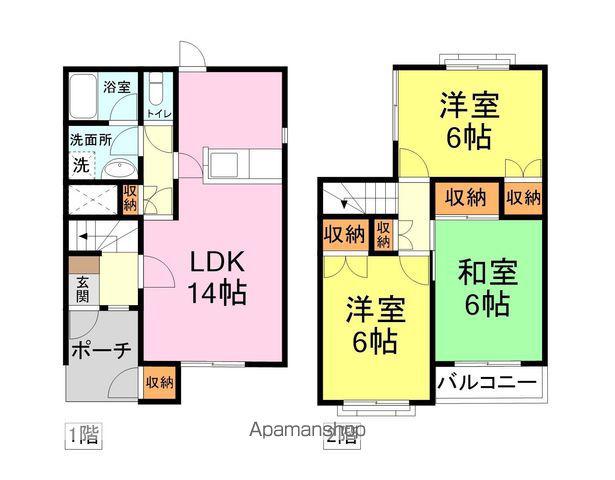 グリーンタウンみわ(3LDK)の間取り写真