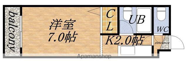 KWビル壱番館(1K/4階)の間取り写真