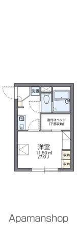 レオパレスM.TREE Ⅲ(1K/2階)の間取り写真