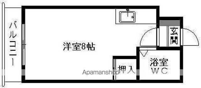 ベストール南大通(1K/5階)の間取り写真