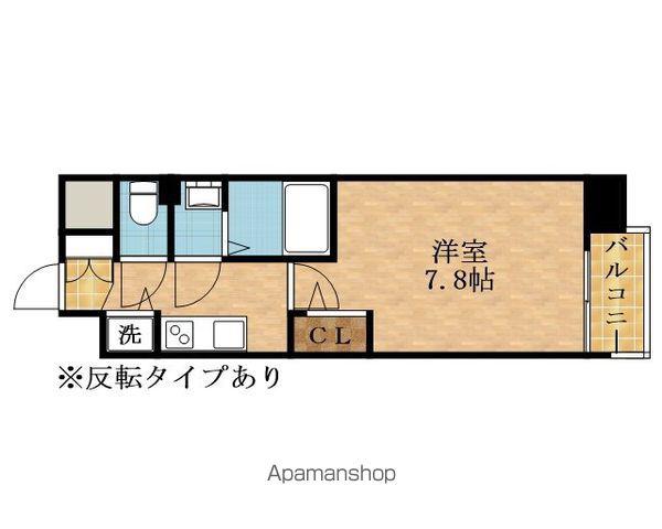 カーサレグラス城東セントラル(1K/6階)の間取り写真