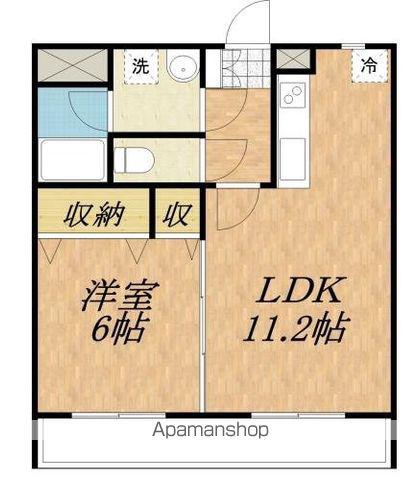 セレクトⅣ(1LDK/2階)の間取り写真