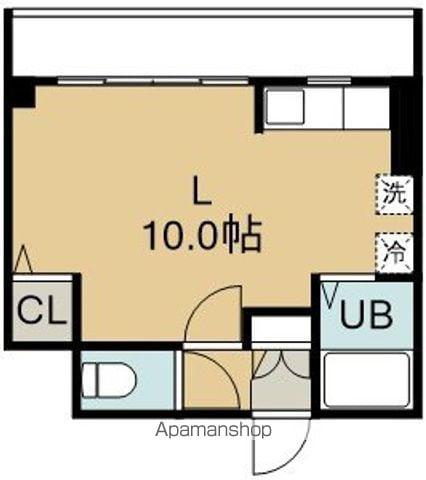 PASEO本町(ワンルーム/2階)の間取り写真