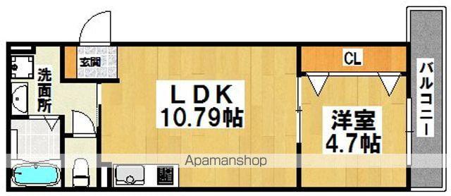 FSTYLE羽衣1号棟(1LDK/1階)の間取り写真