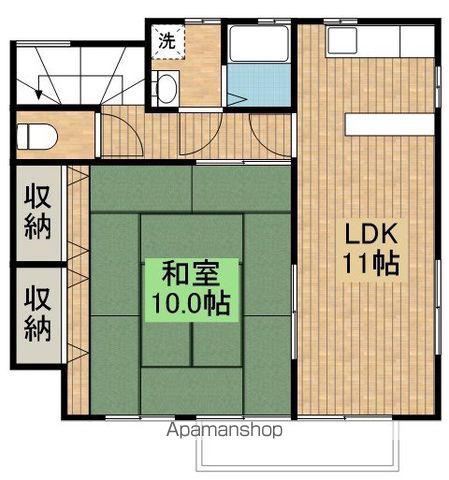 クレセントD(1LDK/2階)の間取り写真