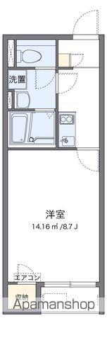 レオネクストディアコート(1K/1階)の間取り写真