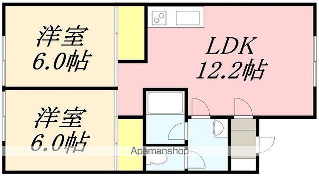 YOSHIMISOU2(2LDK/2階)の間取り写真