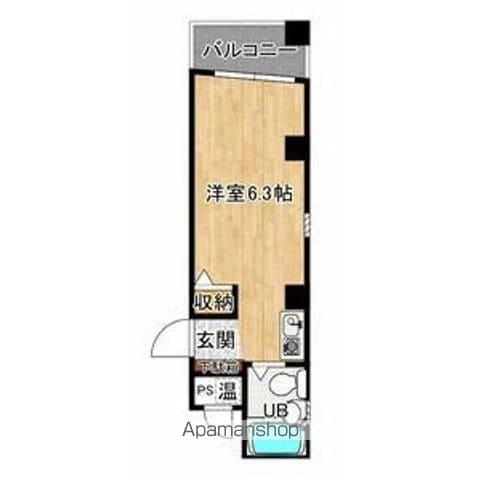 ウイング古出来(1K/5階)の間取り写真