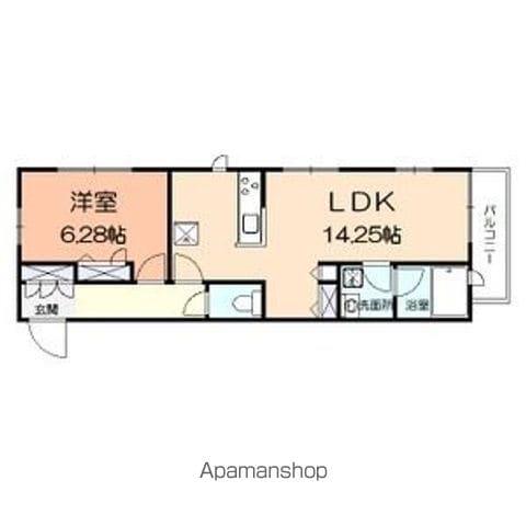 TWIN COURT Ⅴ(1LDK/2階)の間取り写真