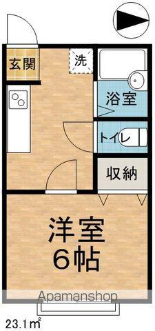 ピュアハイツ蟻ヶ崎(1K/1階)の間取り写真