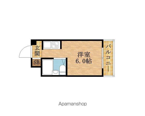 清水728ハイツ(ワンルーム/3階)の間取り写真