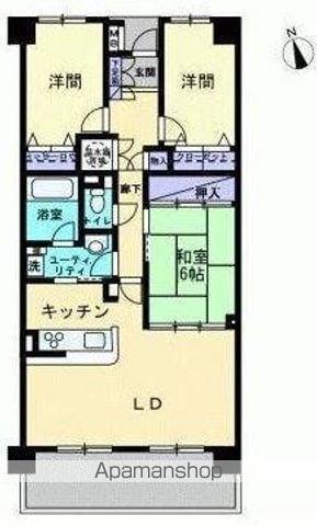 NCRE東山崎(3LDK/3階)の間取り写真