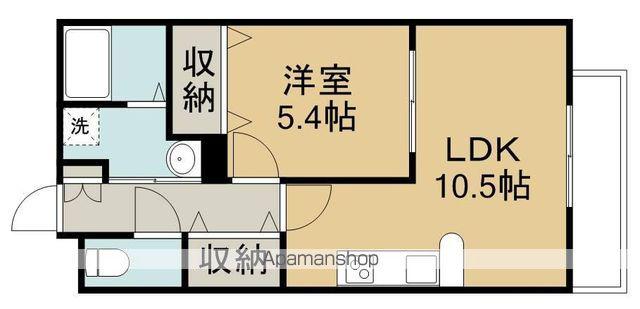 アトラス(1LDK/1階)の間取り写真