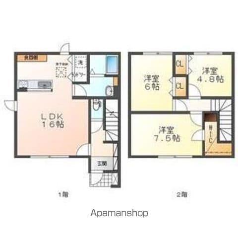 レガーメ北広島参番館(3LDK)の間取り写真