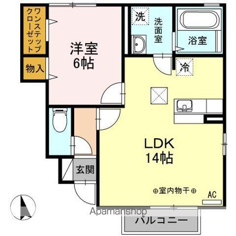 レーベンハイム III(1LDK/1階)の間取り写真