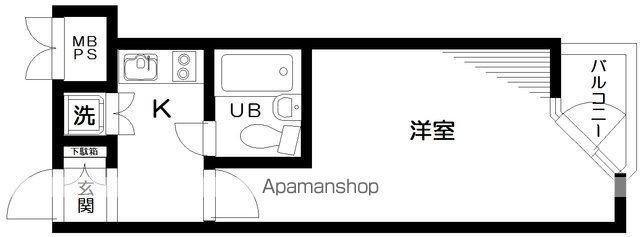 日神パレス永福町(1K/4階)の間取り写真