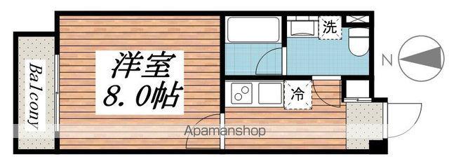 LUCENT COURT 代々木上原(1K/4階)の間取り写真