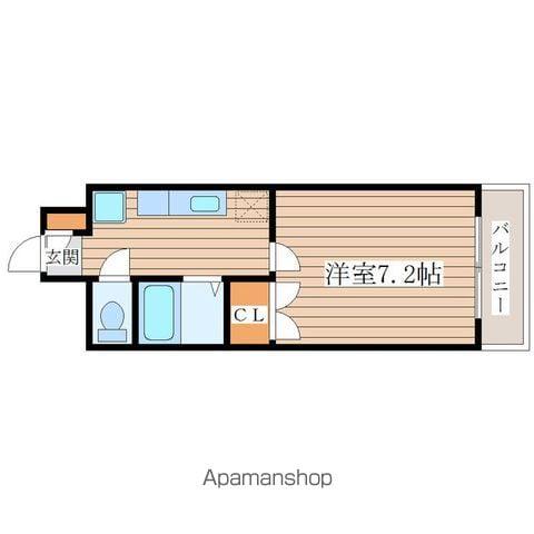 ソレイユハイツ泉中央(1K/5階)の間取り写真