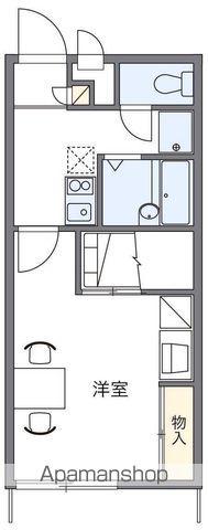 レオパレスグランシャリオ(1K/1階)の間取り写真