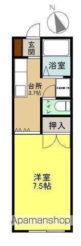 砂屋戸ハイツ(1K/1階)の間取り写真