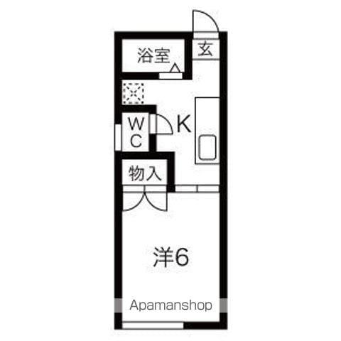 メゾンイトウ(1K/1階)の間取り写真