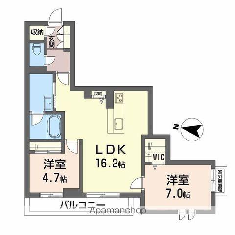 BEREOさくら坂(2LDK/2階)の間取り写真