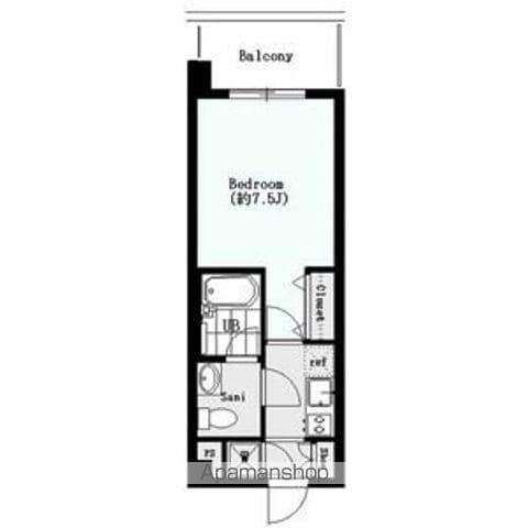 CYNTHIA FOUR-D EFーFORT(1K/4階)の間取り写真