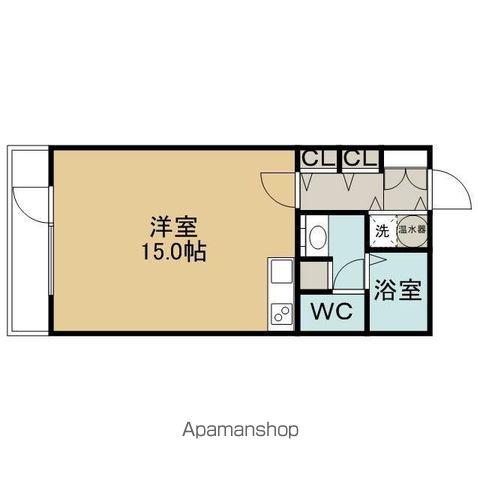 サーム千歳ドミニオWING5(ワンルーム/5階)の間取り写真