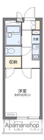 レオパレスエクセルケンFOUR(1K/3階)の間取り写真