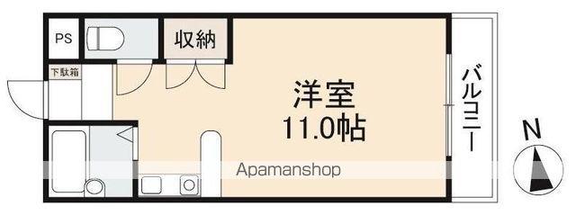リッチモンド福岡町Ⅱ(ワンルーム/3階)の間取り写真