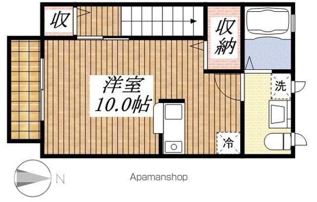 M/FLAT(ワンルーム/2階)の間取り写真