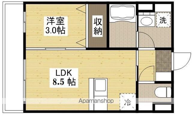 BOND BLD.Ⅱ(1LDK/2階)の間取り写真