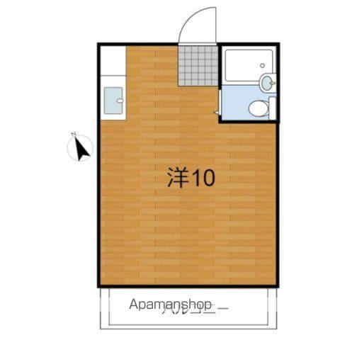 クルベットⅡ(ワンルーム/1階)の間取り写真