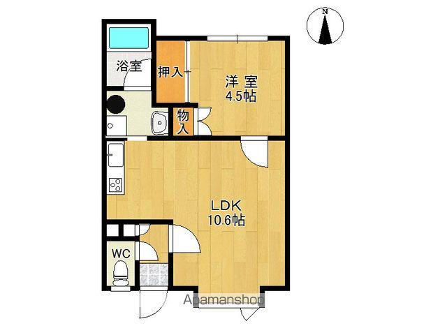 リフレインーⅠ(1LDK/2階)の間取り写真