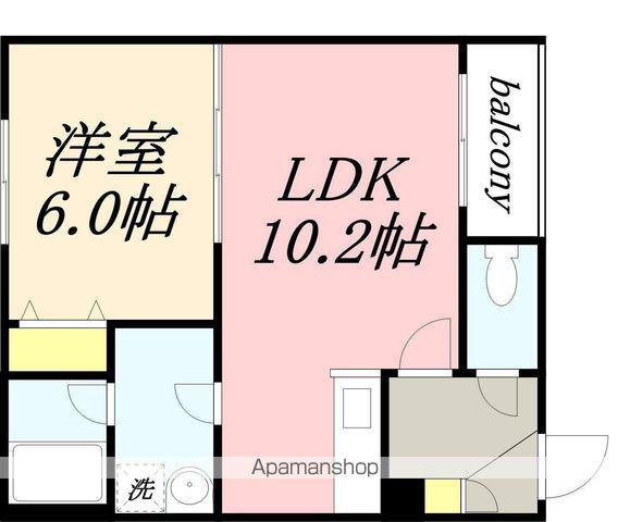 MERCURIUS(1LDK/2階)の間取り写真