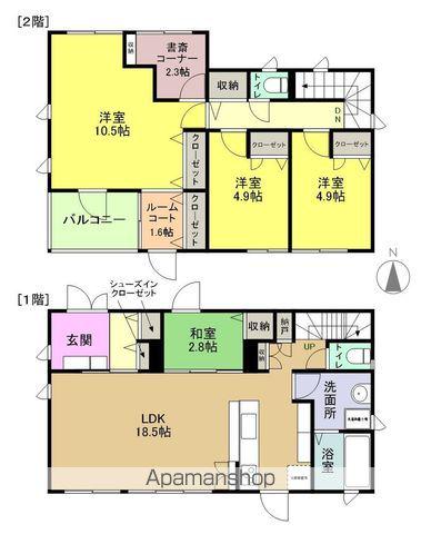 常磐線 泉駅(JR) 徒歩25分 2階建 築10年(5LDK)の間取り写真