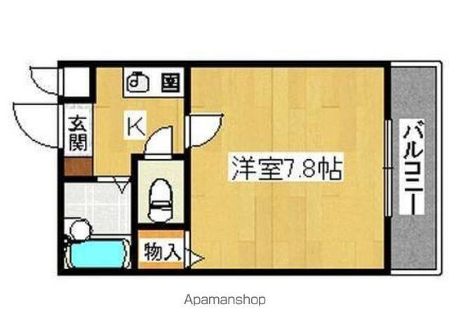 ソアーヴェ堺東(1K/4階)の間取り写真